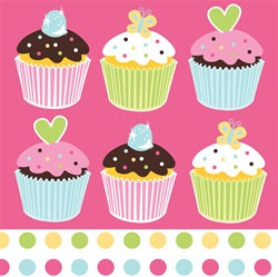 cupcake lunch napkins