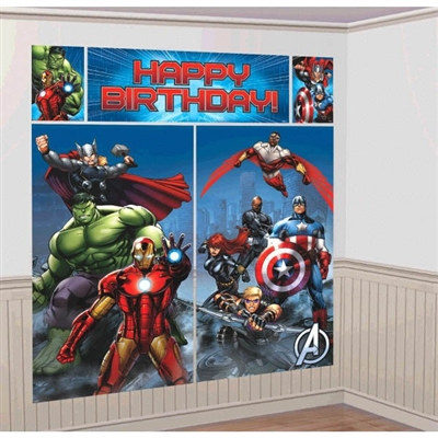 Avengers Scene Setter Plastic Wall Dec Kit