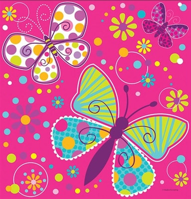 butterfly birthday tablecover