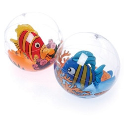 Assorted Inflatable Fish Beach Balls (1/pkg)
