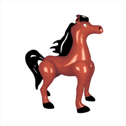 inflatable brown horse