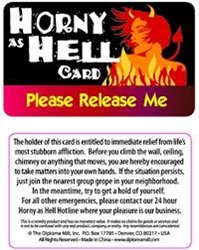 Horny As Hell Card Pocket Cards
