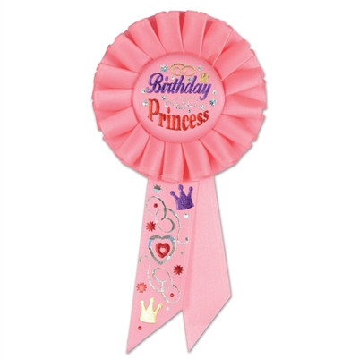 birthday princess rosette ribbon