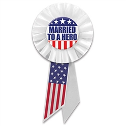 Married To A Hero Rosette