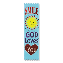 Smile, God Loves You Value Pack Ribbons (10/Pkg)