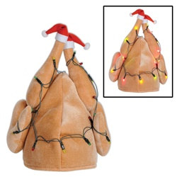 Plush Light Up Christmas Turkey Hat
