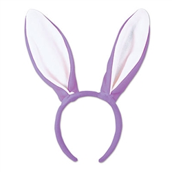 A pair of these Purple Soft-Touch Bunny Ears will have your guest hopping right over.