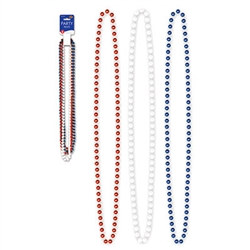 Red, White and Blue Party Beads