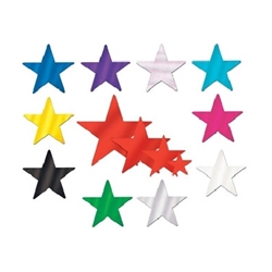 Solid Color Foil Star - add some twinkle to your next party.