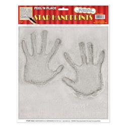 Star Handprint Peel N Place (1/sheet)