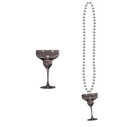Silver Beads with Margarita Glass