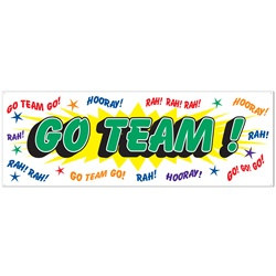 Go Team Sign Banner