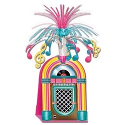 Get your party rocking with our colorful, fun Jukebox Centerpiece