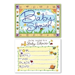 B Is For Baby Invitations (8/pkg)