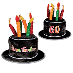 Plush 60 Over The Hill Birthday Cake Hat