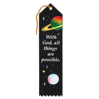With God, All Things Are Possible Ribbon