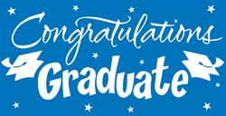 Blue Congratulations Graduate Gigantic Sign