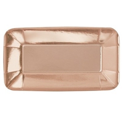 Appetizer Plates REctangle Rose Gold